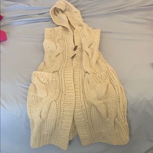 Vintage Free people slim sweater vest long